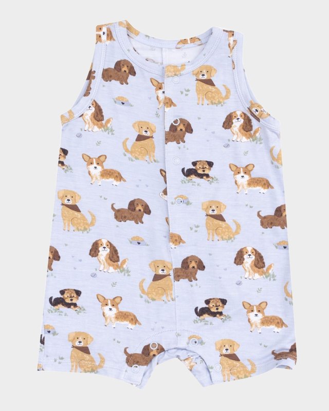 Boy's Best Friends Dog Playsuit, Size 3M-24